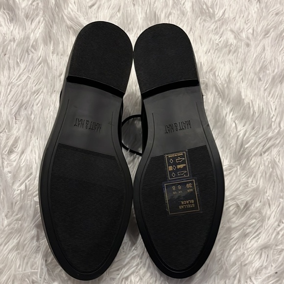 MATT & NAT MEN’S STELLAR VEGAN LEATHER DERBY SHOES IN BLACK SIZE 8 nwob main image 9